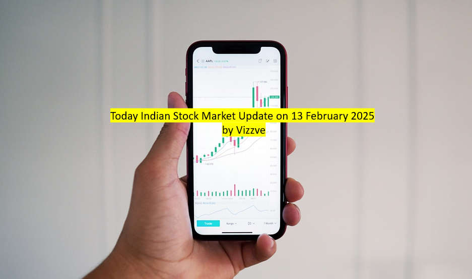 Today Indian Stock Market Update on 13 February 2025 by Vizzve